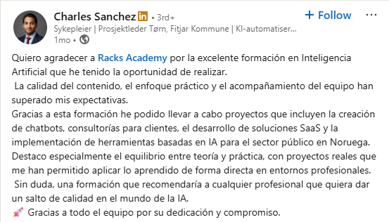 Opinión Completa de Racks Academy: ¿Vale la pena invertir en esta formación en Inteligencia Artificial? racks academy