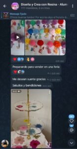 Crea Accesorios con Resina Opinión del curso de Yuly Mar Rivas creaciones en resina por alumnas