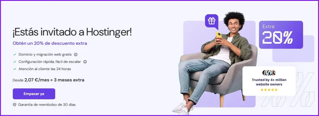descuento para hostinguer o hostinger
