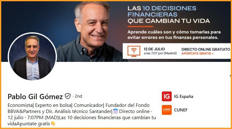 Pablo Gil, economista y divulgador financiero