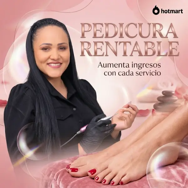 Pedicura Rentable de Gerimar Pérez opiniones: portada del curso online de pedicura